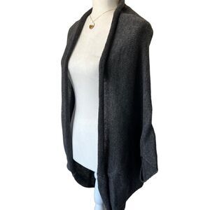 Zara knit open cardigan oversized grey size medium